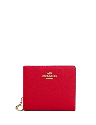 Coach Snap Wallet Bold Red