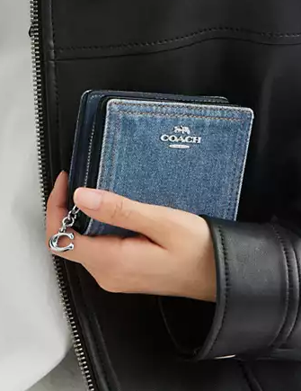 Coach Snap Wallet Indigo