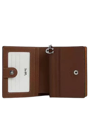 Coach Snap Wallet Light Saddle