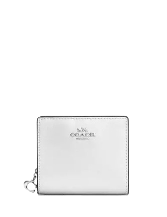 Coach Snap Wallet Light Silver