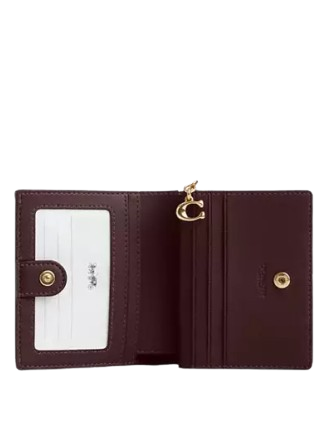 Coach Snap Wallet Merlot