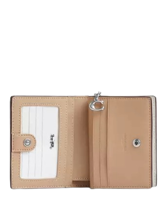 Coach Snap Wallet With Butterfly Print Chalk