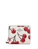 Coach Snap Wallet With Cherry Print Chalk