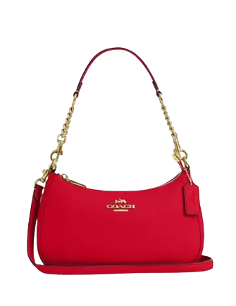 Coach Teri Shoulder Bag Bold Red 