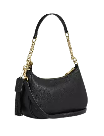 Coach Teri Shoulder Bag With Rivets Black