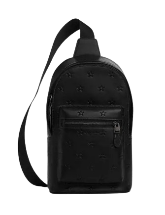 Coach West Pack With Star Print Black 