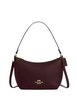 Coach Zip Top Shoulder Bag Merlot