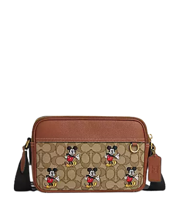 Coach Disney X Coach Graham Crossbody In Signature Jacquard With Mickey ...