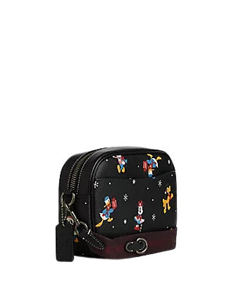 Coach Disney X Coach Mini Jamie Camera Bag With Holiday Print