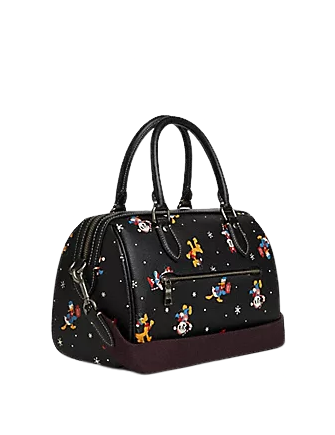 Coach Disney X Coach Rowan Satchel With Holiday Print