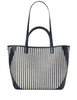 Kate Spade New York Buddie Striped Straw Small Tote