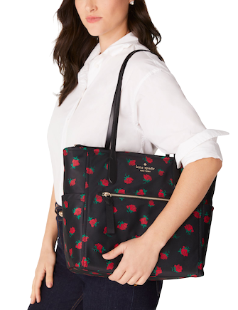 Kate Spade New York Chelsea Rose Toss Printed Tote