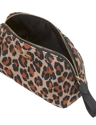 Kate Spade New York Chelsea Spotted Leopard Cosmetic Bag