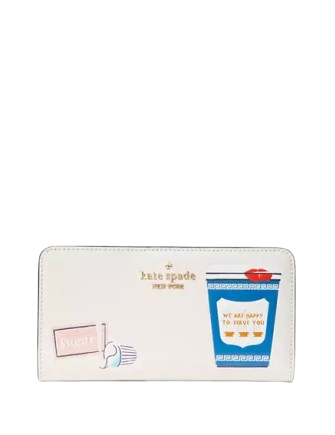 Kate Spade New York Coffee Break Large Slim Bifold Wallet