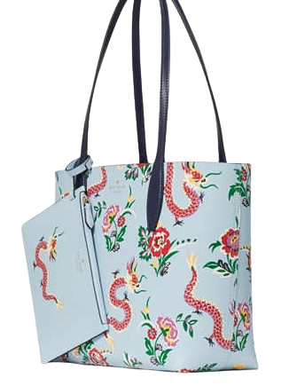 Kate Spade New York Dragon Printed Reversible Small Tote