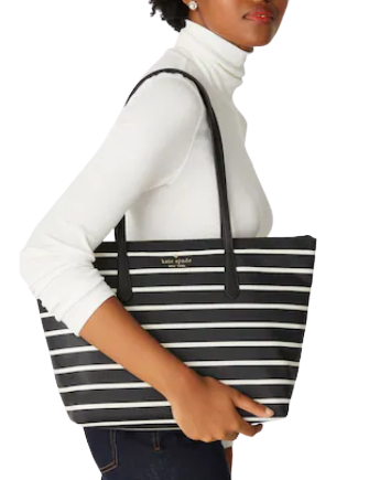 Kate spade nylon stripe tote best sale