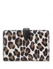 Kate Spade New York Madison Spotted Leopard Medium Compact Bifold Wallet