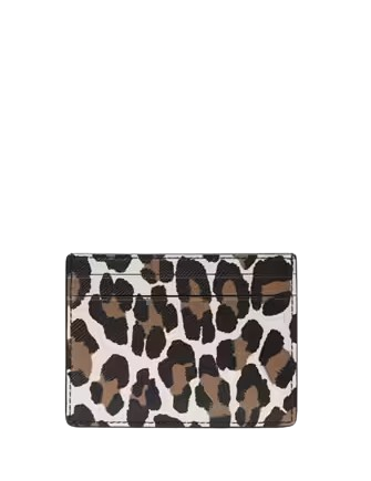 Kate Spade New York Madison Spotted Leopard Small Slim Card Holder