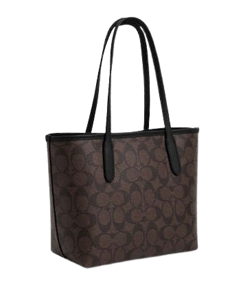 Coach Mini City Tote In Signature Canvas