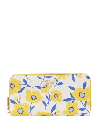 Kate Spade New York Morgan Sunshine Floral Printed Zip-around Continental Wallet