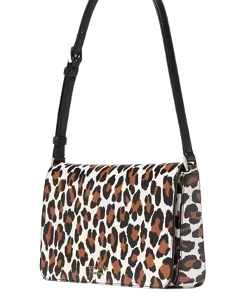 Kate Spade New York Staci Spotted Animal Printed Flap Shoulder Bag