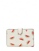 Kate Spade New York Staci Watermelon Party Medium Compact Bifold Wallet