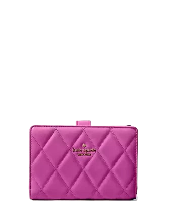 Kate Spade New York Carey Medium Compact Bifold Wallet Baja Rose