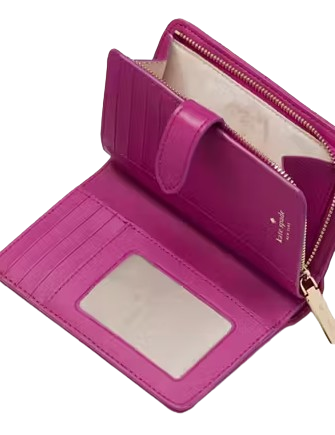 Kate Spade New York Carey Medium Compact Bifold Wallet Baja Rose