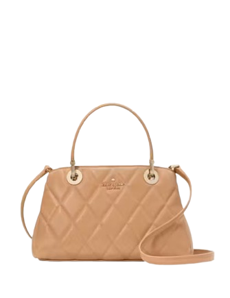 Kate Spade New York Carey Small Quilted Sullivan Satchel Tiramisu Mousse