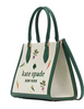 Kate Spade New York Ellie Harvest Embroidered Small Tote Green 