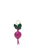 Kate Spade New York Harvest Time 3D Beet Vegetable Keychain Baja Rose