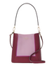 Kate Spade New York Lena Suede Colorblock Bucket Bag Blackberry Preserves