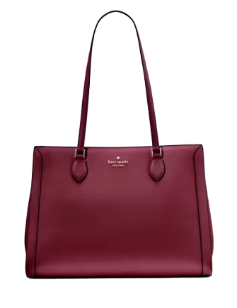 Kate Spade New York Madison Saffiano East West Leather Laptop Tote Blackberry Preserves