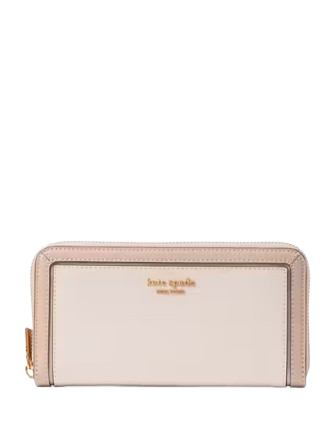 Kate Spade New York Morgan Colorblocked Zip-around Continental Wallet Pale Dogwood