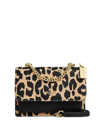 Coach Klare Crossbody Bag With Leopard Print