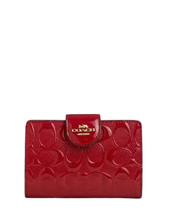 Coach Medium Corner Zip Wallet In Signature Leather