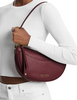 Michael Michael Kors Dover Medium Pebbled Leather Crossbody Bag Oxblood