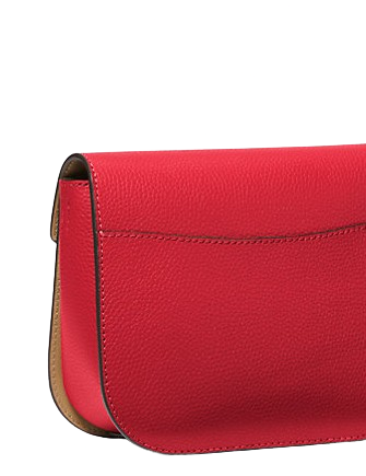 Michael Michael Kors Emilia Small Leather Crossbody Bag Bright Red