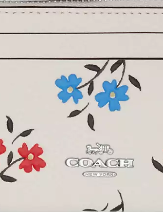 Coach Mini Skinny Id Case With Floral Print