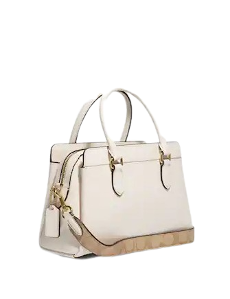 Coach Mini Darcie Carryall With Signature Canvas Detail