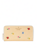 Kate Spade New York Staci Garden Bouquet Straw Large Continental Wallet