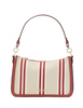 Kate Spade New York Hudson Striped Canvas Medium Convertible Crossbody