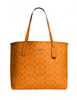 Coach City Tote In Blocked Signature Canvas