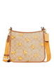 Coach Dempsey File Bag In Signature Canvas With Tossed Chick Print