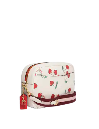 Coach Jamie Camera Bag With Heart Cherry Print