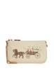 Coach Large Wristlet 19 With Dreamy Veggie Horse And Carriage