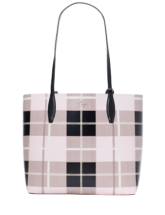 Kate Spade New York Arch Woodland Plaid Large Reversible Tote